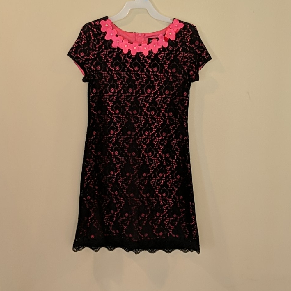 Disorderly kids floral lace dress